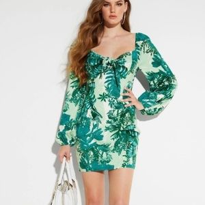 GUESS LS Junglescape dress